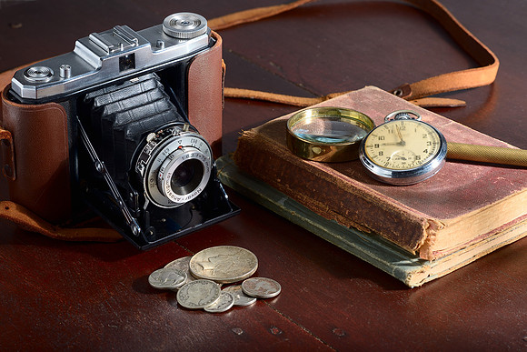 Zeiss Ikon Nettar and Coins